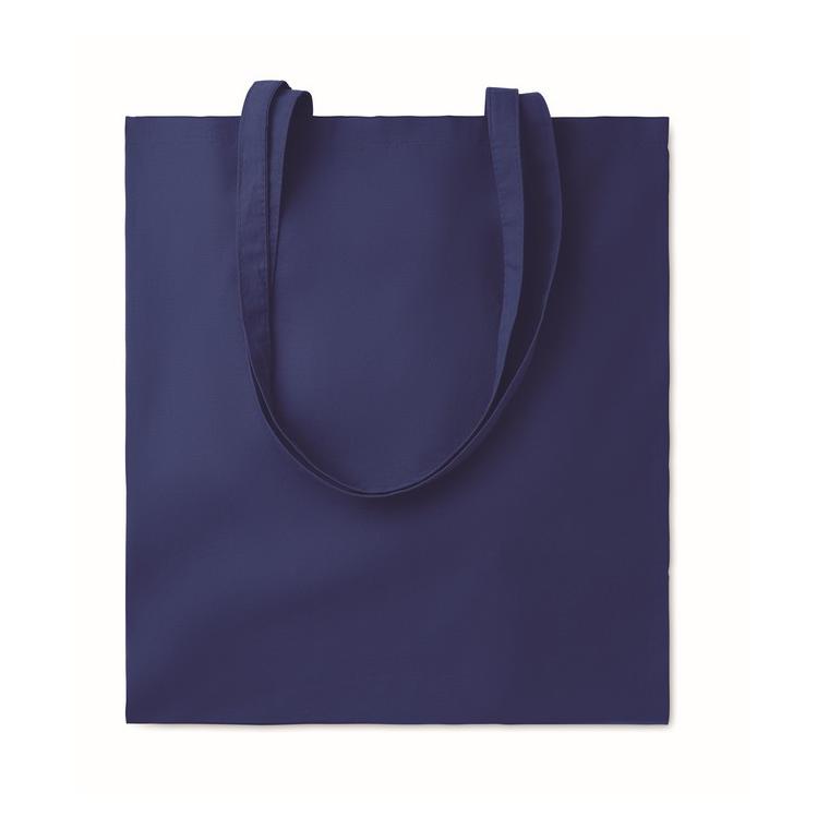 Sacoşă cumpărături cu mânere COTTONEL COLOUR + Albastru