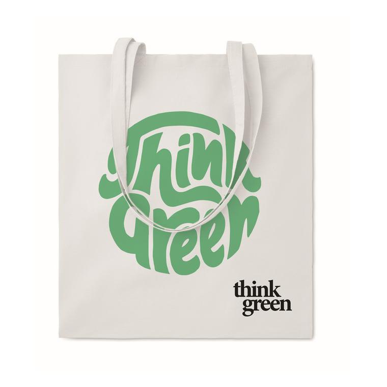 Sacoşă cumpărături cu mânere COTTONEL COLOUR + Alb