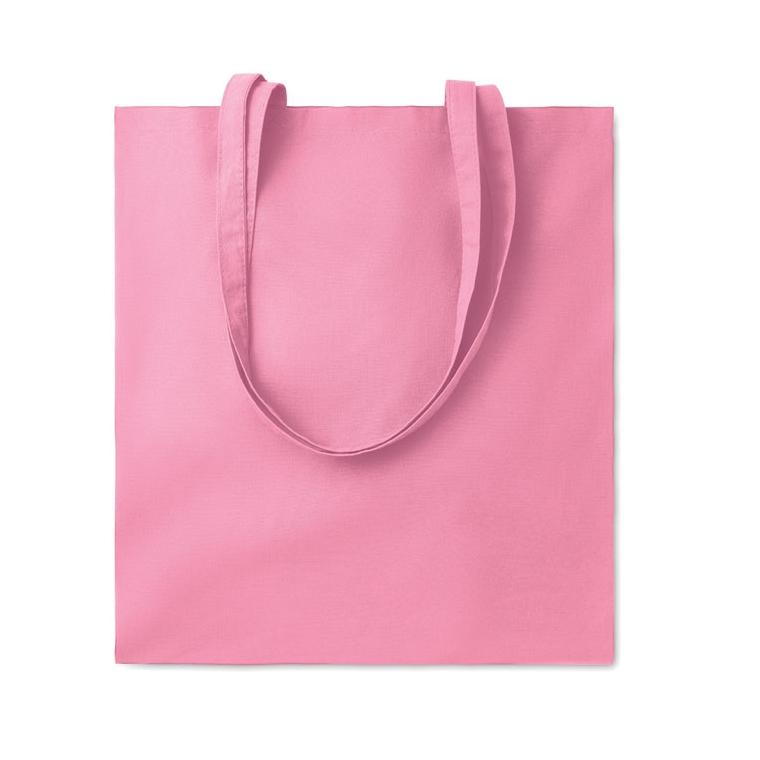 Sacoşă cumpărături cu mânere COTTONEL COLOUR + Roz
