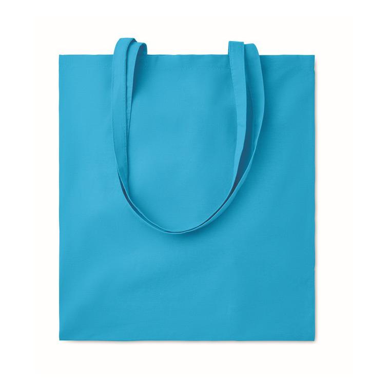 Sacoşă cumpărături cu mânere COTTONEL COLOUR + Turquoise