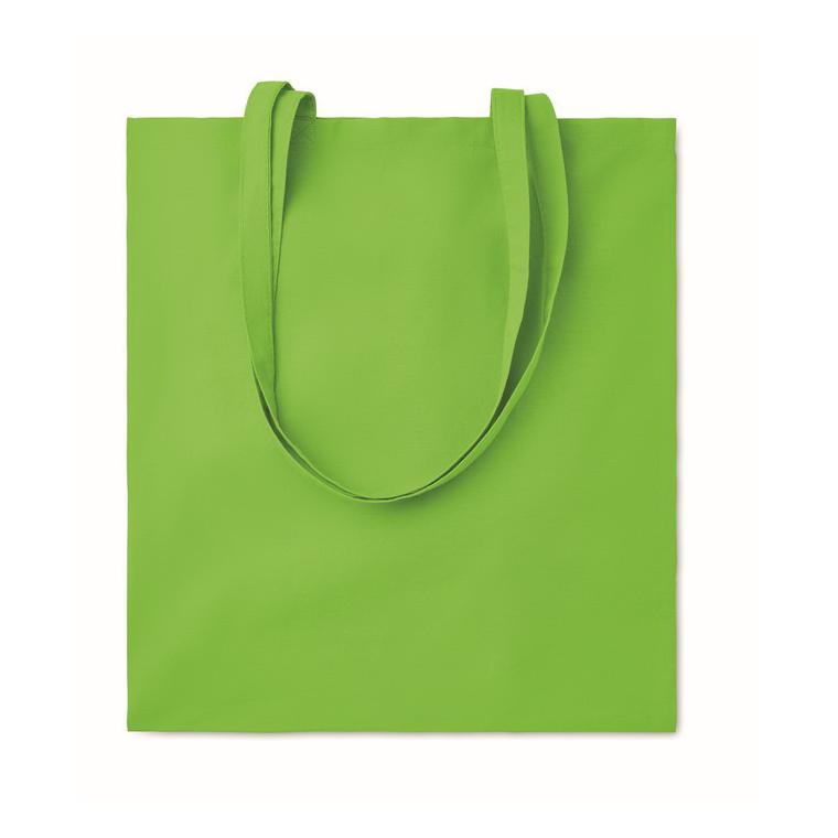Sacoşă cumpărături cu mânere COTTONEL COLOUR + Lime
