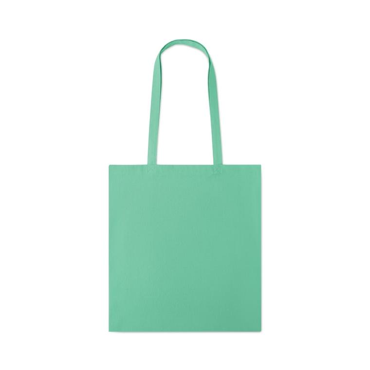 Sacoşă cumpărături cu mânere COTTONEL COLOUR + Verde mentă