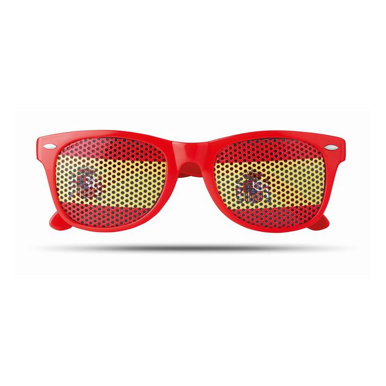 Ochelari de soare fotbal FLAG FUN Roșu