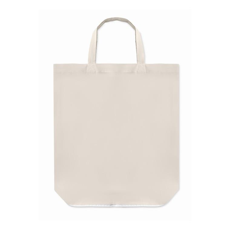 Sacoșă pliabilă din bumbac FOLDY COTTON Alb
