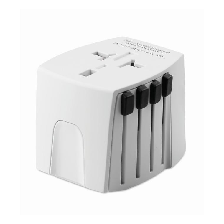 Adaptor universal 2 poli MUV USB Alb