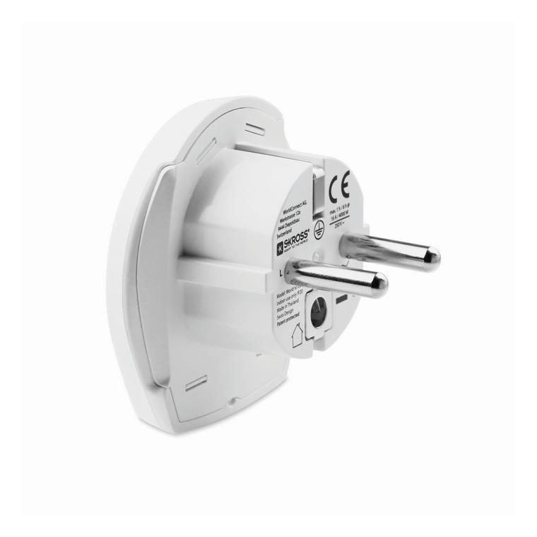 Adaptor universal 3 poli SKROSS Alb