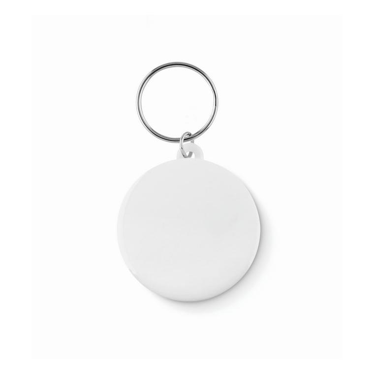 Breloc metalic PIN KEY Alb