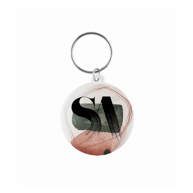 Breloc metalic PIN KEY Alb