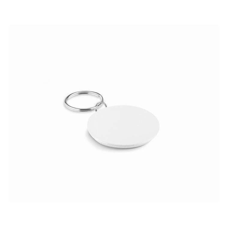 Breloc metalic PIN KEY Alb