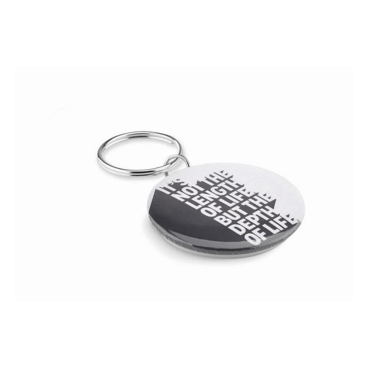 Breloc metalic PIN KEY Alb