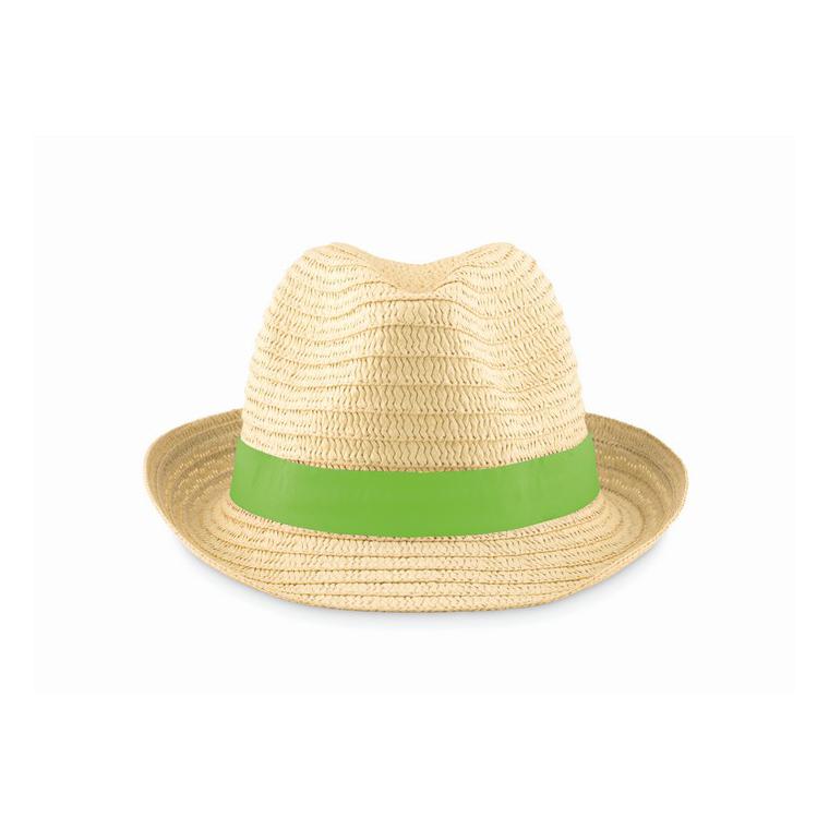 Pălărie din paie naturale BOOGIE Lime