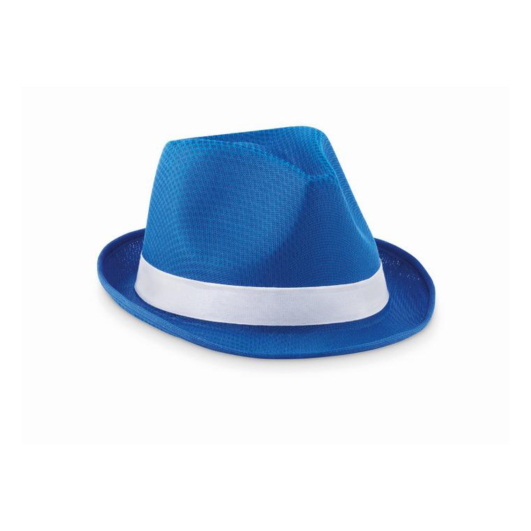 Pălărie colorată din paie WOOGIE Albastru regal