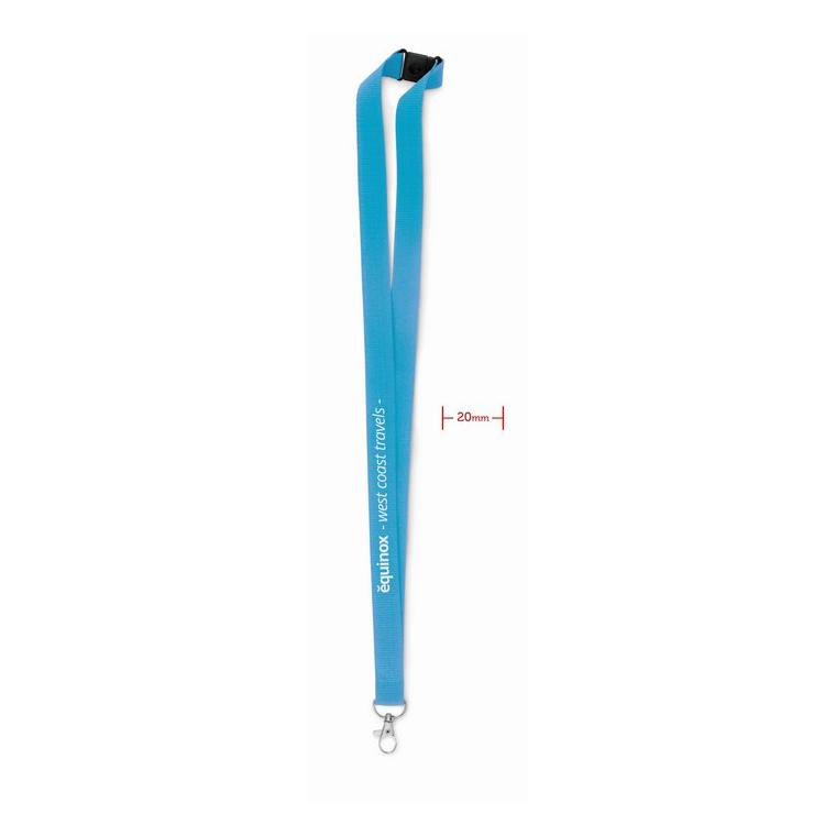 Lanyard, cârlig metal, buclă. PANY Turquoise
