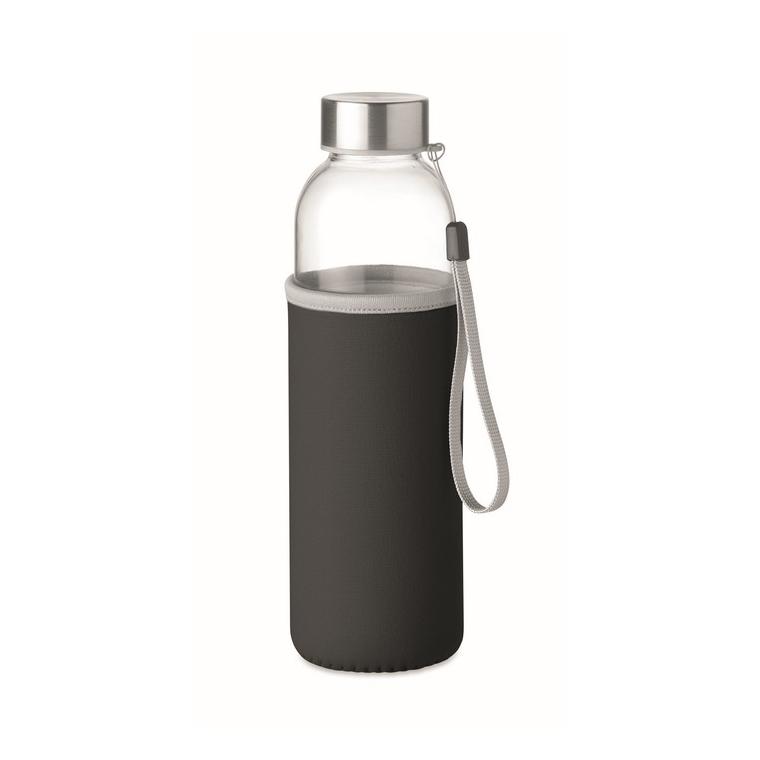Sticlă de sticlă în husă 500ml UTAH GLASS Negru