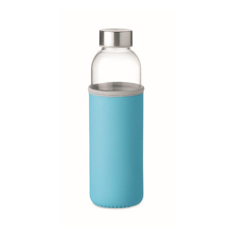 Sticlă de sticlă în husă 500ml UTAH GLASS Turquoise