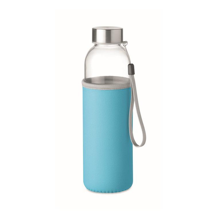Sticlă de sticlă în husă 500ml UTAH GLASS Turquoise
