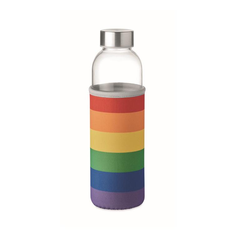 Sticlă de sticlă în husă 500ml UTAH GLASS Multicolor