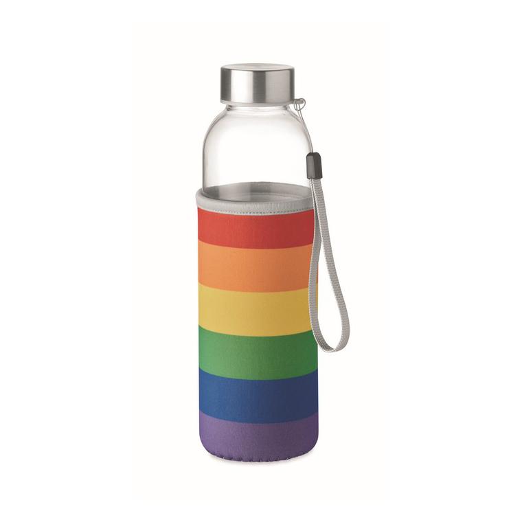 Sticlă de sticlă în husă 500ml UTAH GLASS Multicolor