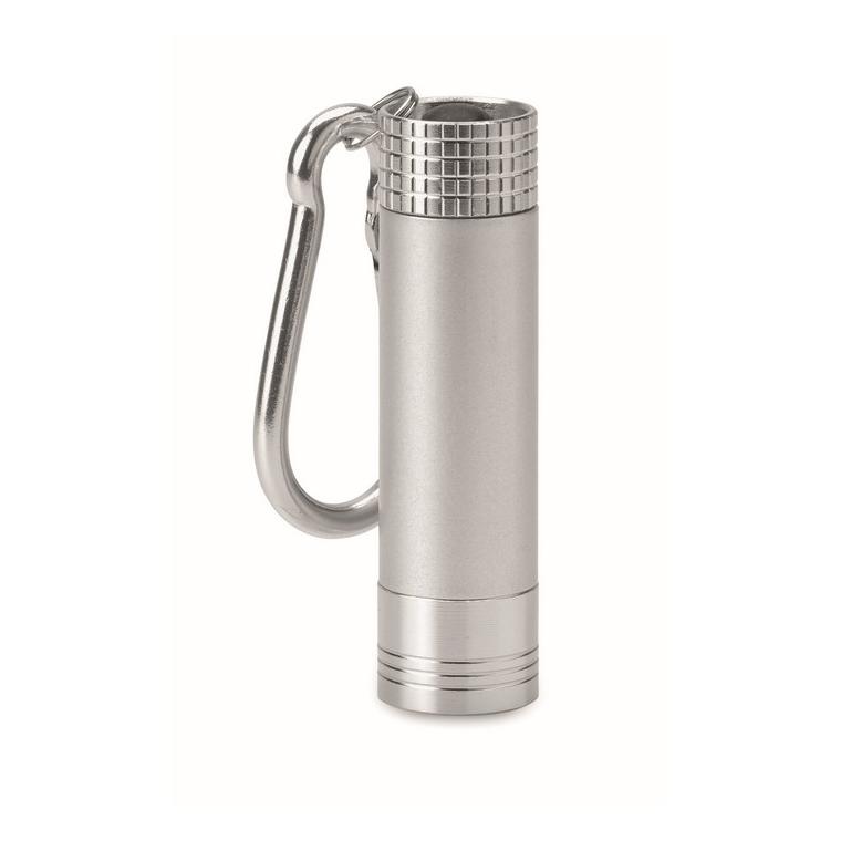 Breloc lanternă aluminiu POP LIGHT Argintiu