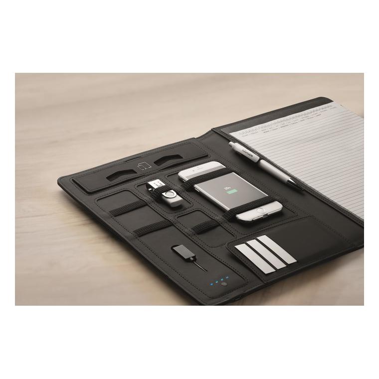 Mapă A4 cu încărcător SMARTFOLDER Negru