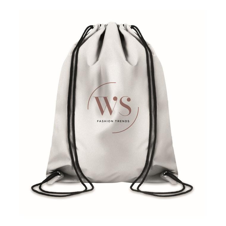 Sac cu cordon reflectorizant SHOOP REFLECTIVE Argintiu