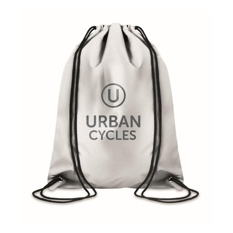 Sac cu cordon reflectorizant SHOOP REFLECTIVE Argintiu