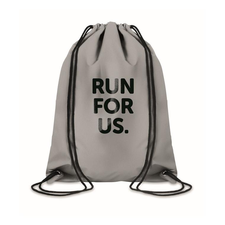 Sac cu cordon reflectorizant SHOOP REFLECTIVE Argintiu