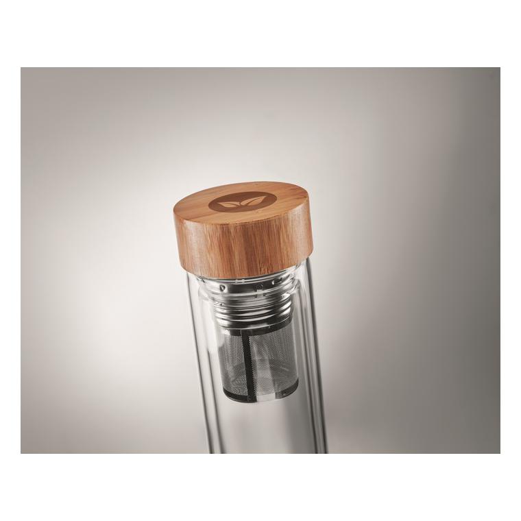 Sticlă perete dublu 400ml BATUMI GLASS Transparent