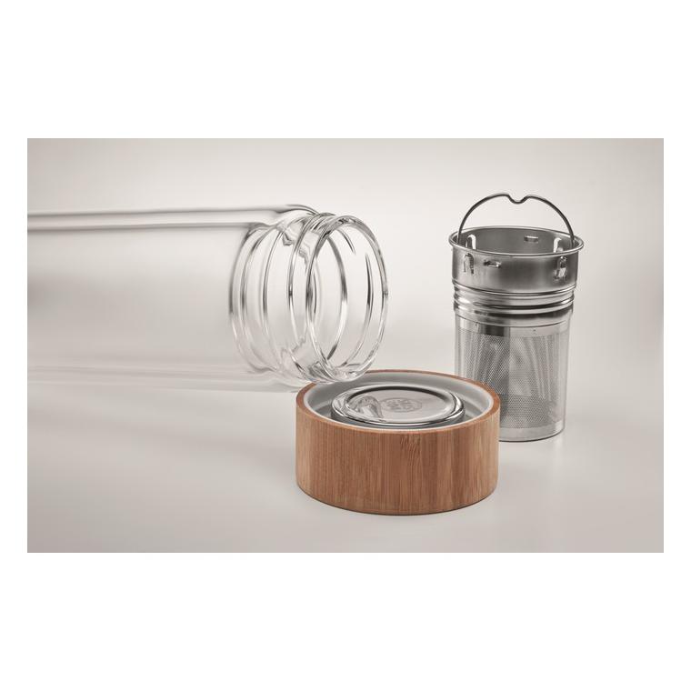 Sticlă perete dublu 400ml BATUMI GLASS Transparent