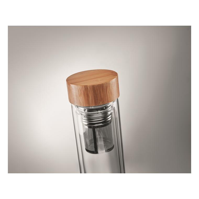 Sticlă perete dublu 400ml BATUMI GLASS Transparent