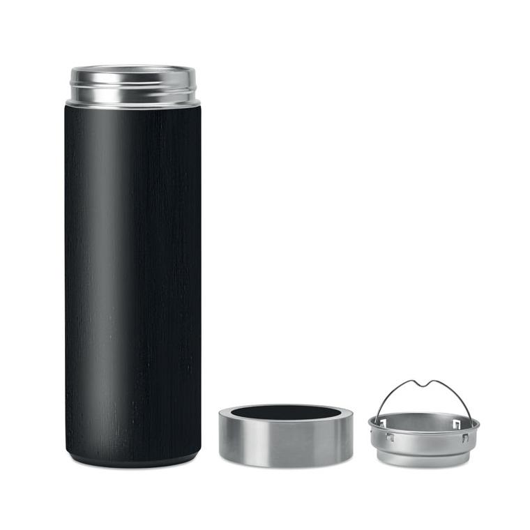 Termos dublu bambus BATUMI Negru