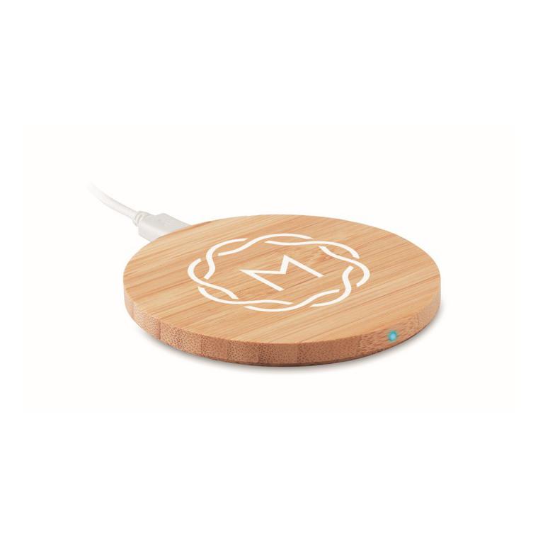 Încărcător din bambus fără fir RUNDO Natur