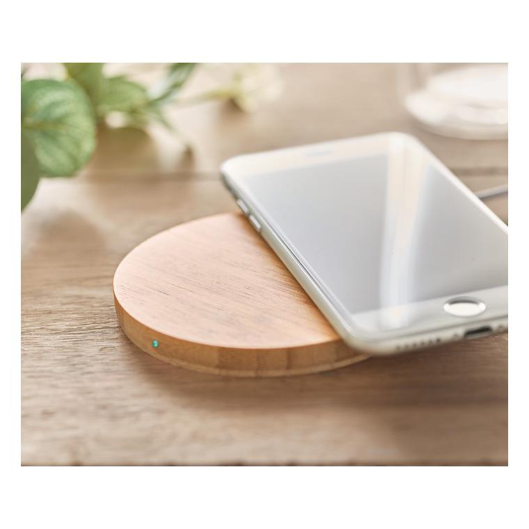 Încărcător din bambus fără fir RUNDO Natur