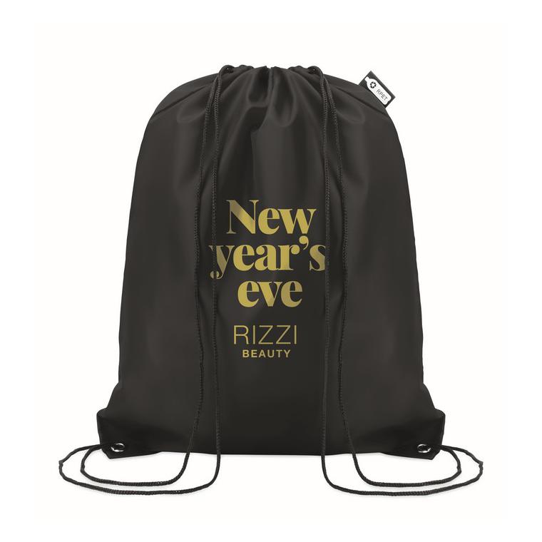 Sac cu cordon 190T RPET SHOOPPET Negru