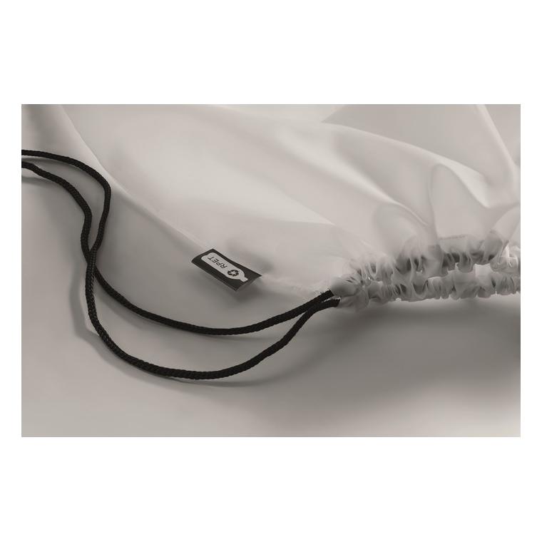 Sac cu cordon 190T RPET SHOOPPET Alb