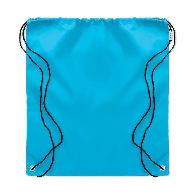 Sac cu cordon 190T RPET SHOOPPET Turquoise