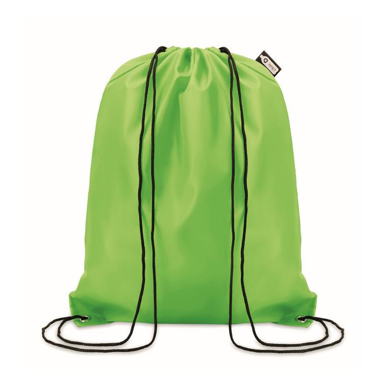 Sac cu cordon 190T RPET SHOOPPET Lime