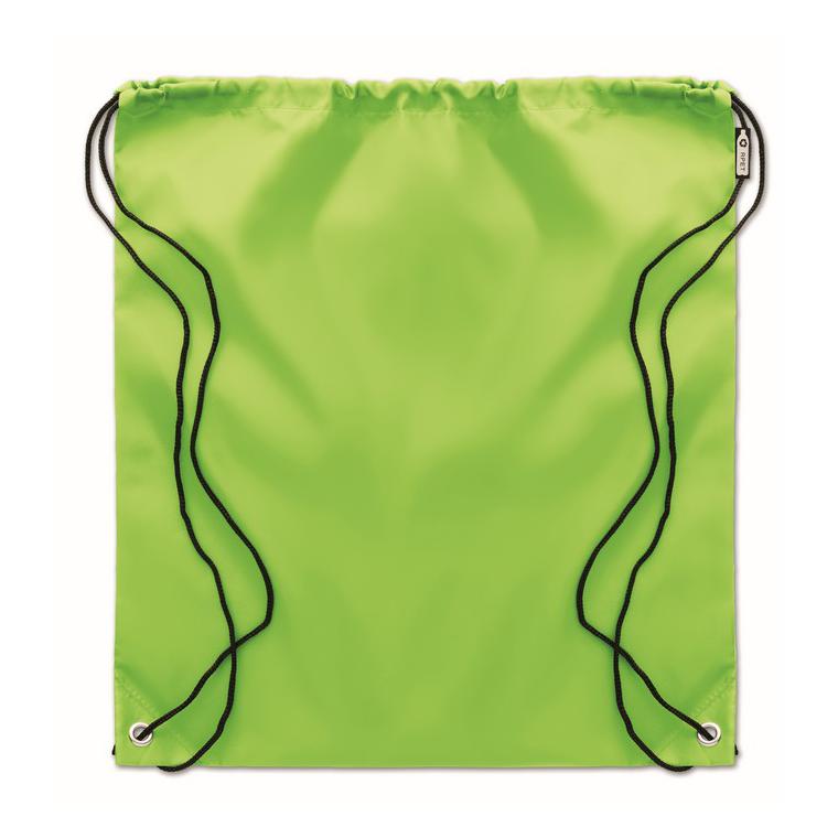 Sac cu cordon 190T RPET SHOOPPET Lime