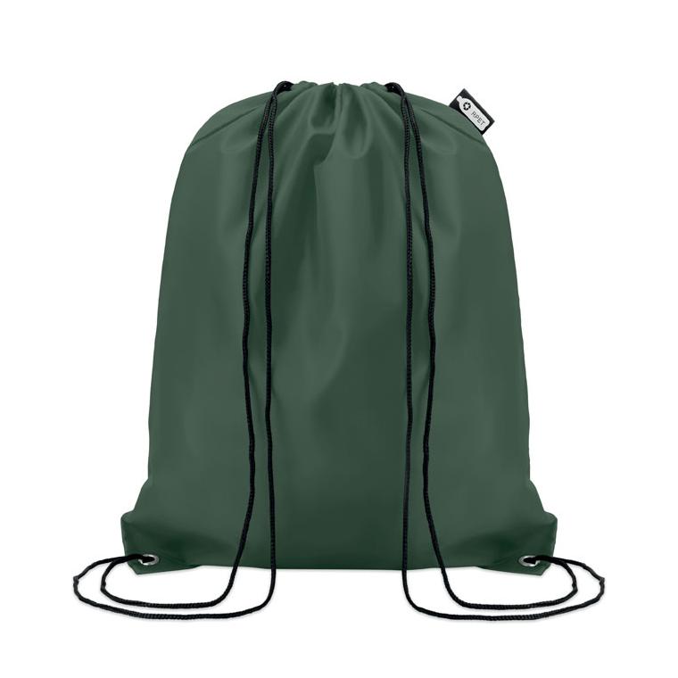 Sac cu cordon 190T RPET SHOOPPET Verde Inchis