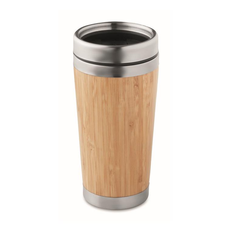 Cană dublă bambus 400ml RODEODRIVE+ Natur