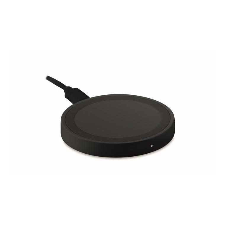 Încărcător rotund mic WIRELESS PLATO Negru