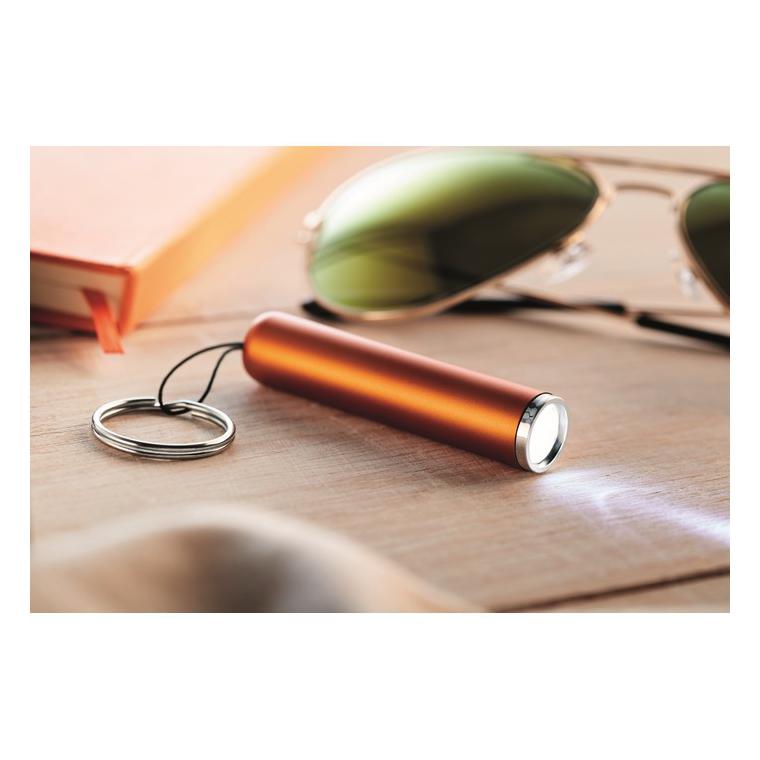 Lanternă plastic, logo luminos SANLIGHT Portocaliu