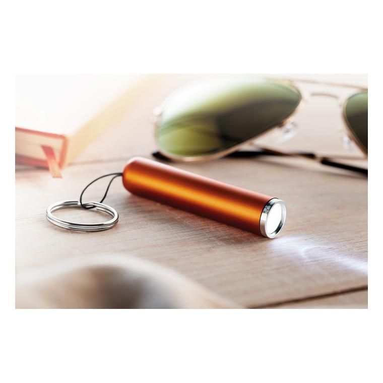 Lanternă plastic, logo luminos SANLIGHT Portocaliu