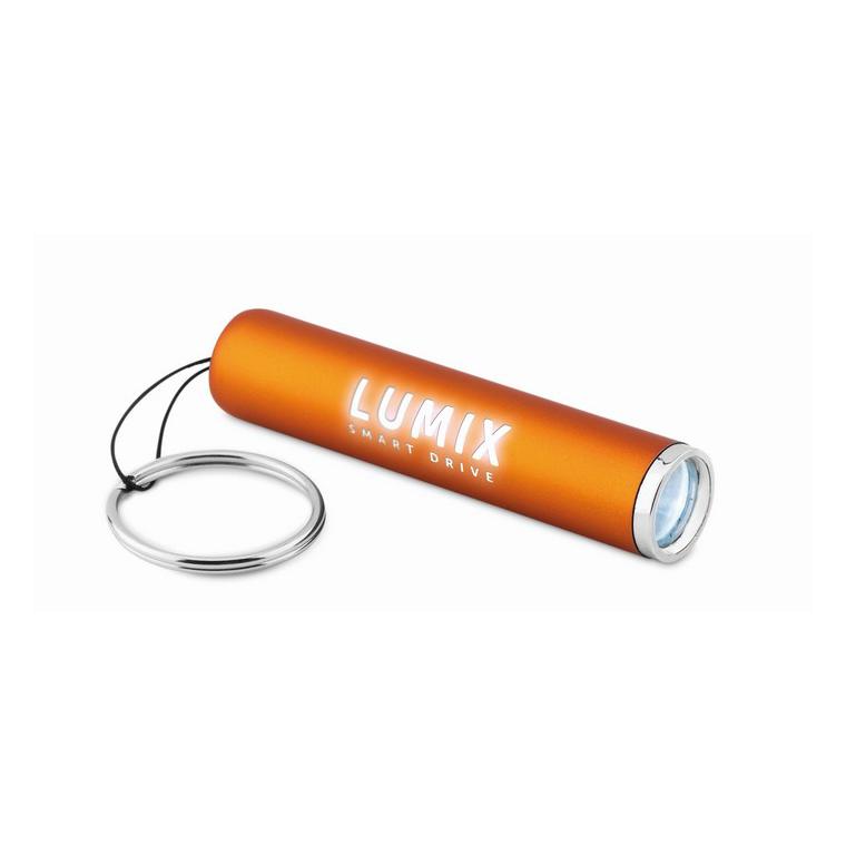 Lanternă plastic, logo luminos SANLIGHT Portocaliu