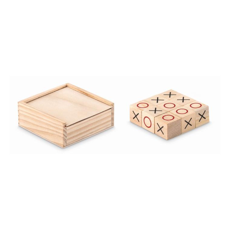 Joc Tic Tac Toe din lemn TIC TAC TOE Natur