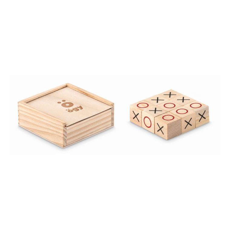 Joc Tic Tac Toe din lemn TIC TAC TOE Natur