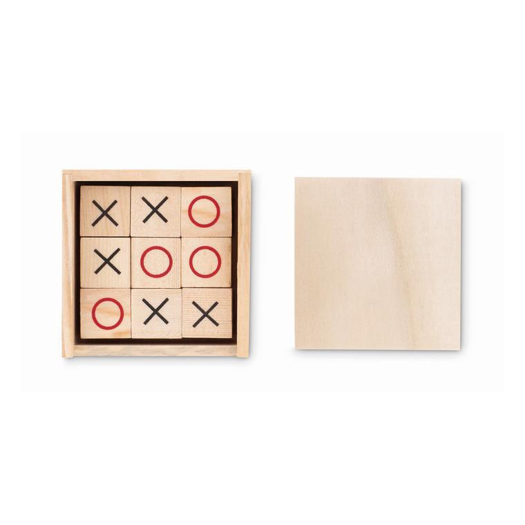 Joc Tic Tac Toe din lemn TIC TAC TOE Natur