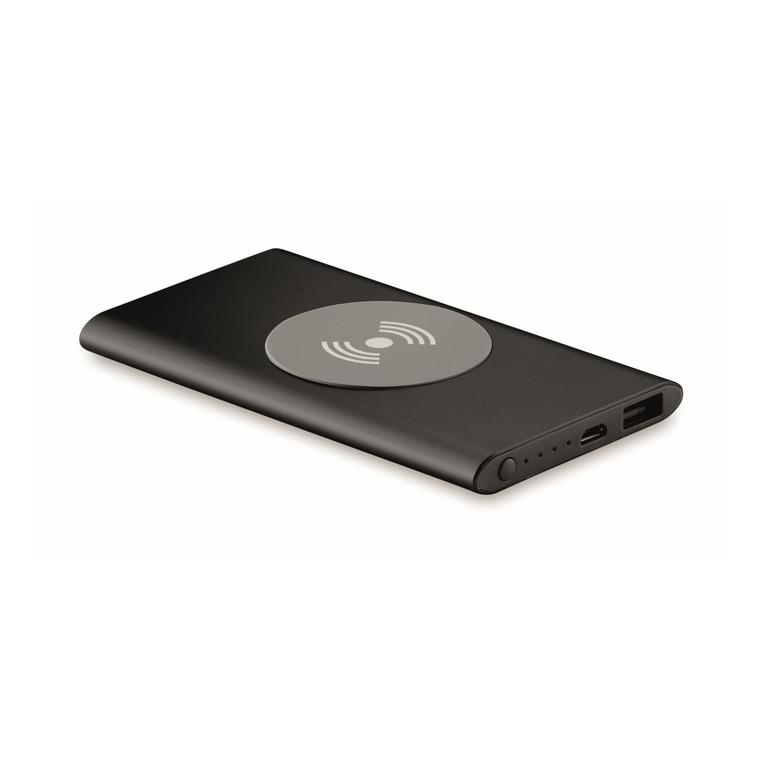 Powerbank Wireless de 4000mAh POWER&WIRELESS Negru