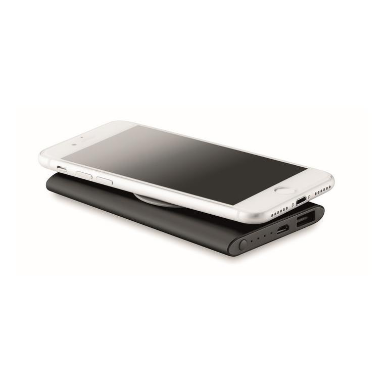 Powerbank Wireless de 4000mAh POWER&WIRELESS Negru