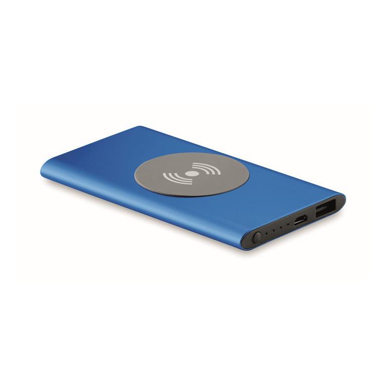 Powerbank Wireless de 4000mAh POWER&WIRELESS Albastru regal